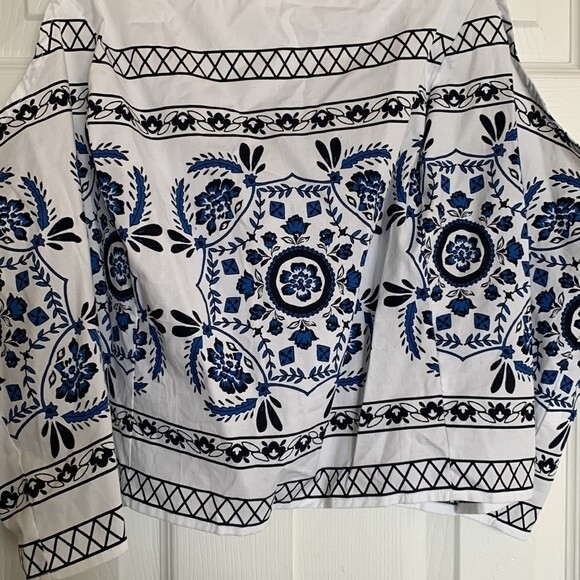 NWT Lane Bryant Square Neck Floral Bodice Crop Top Plus Sz 26/28 - Picture 3 of 11